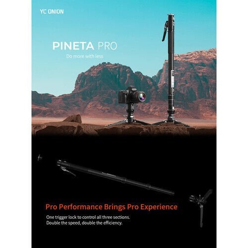 YC Onion YC Onion Pineta Pro FH60S Karbon Fiber Video Monopod Kit Görsel 6