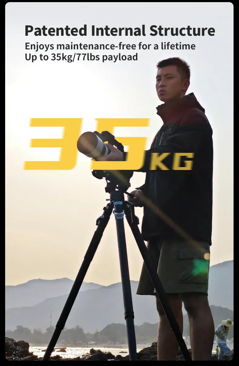 YC Onion YC Onion Pineta & CB7 Cedar Fluid Head Karbon Fiber Tripod Kit Görsel 4