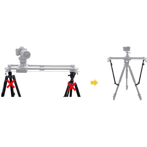 YC Onion YC Onion Çift Stabil Kollar Slider Destek Sistemi Görsel 6