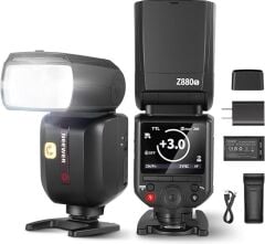 Neewer Z880-S TTL Sony Uyumlu 76W Akülü Tepe Flaşı