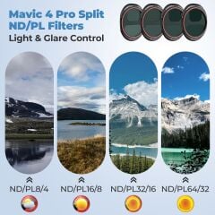 Freewell DJI Mavic 4 Pro ND/PL Filters 4 Pack - Bright Day