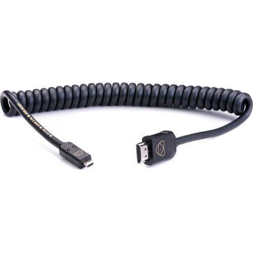 Atomos ATOM4K60C2 – AtomFLEX HDMI (Type-A) Erkek – Micro-HDMI (Type-D) Erkek Sarmal Kablo (40–80 cm)