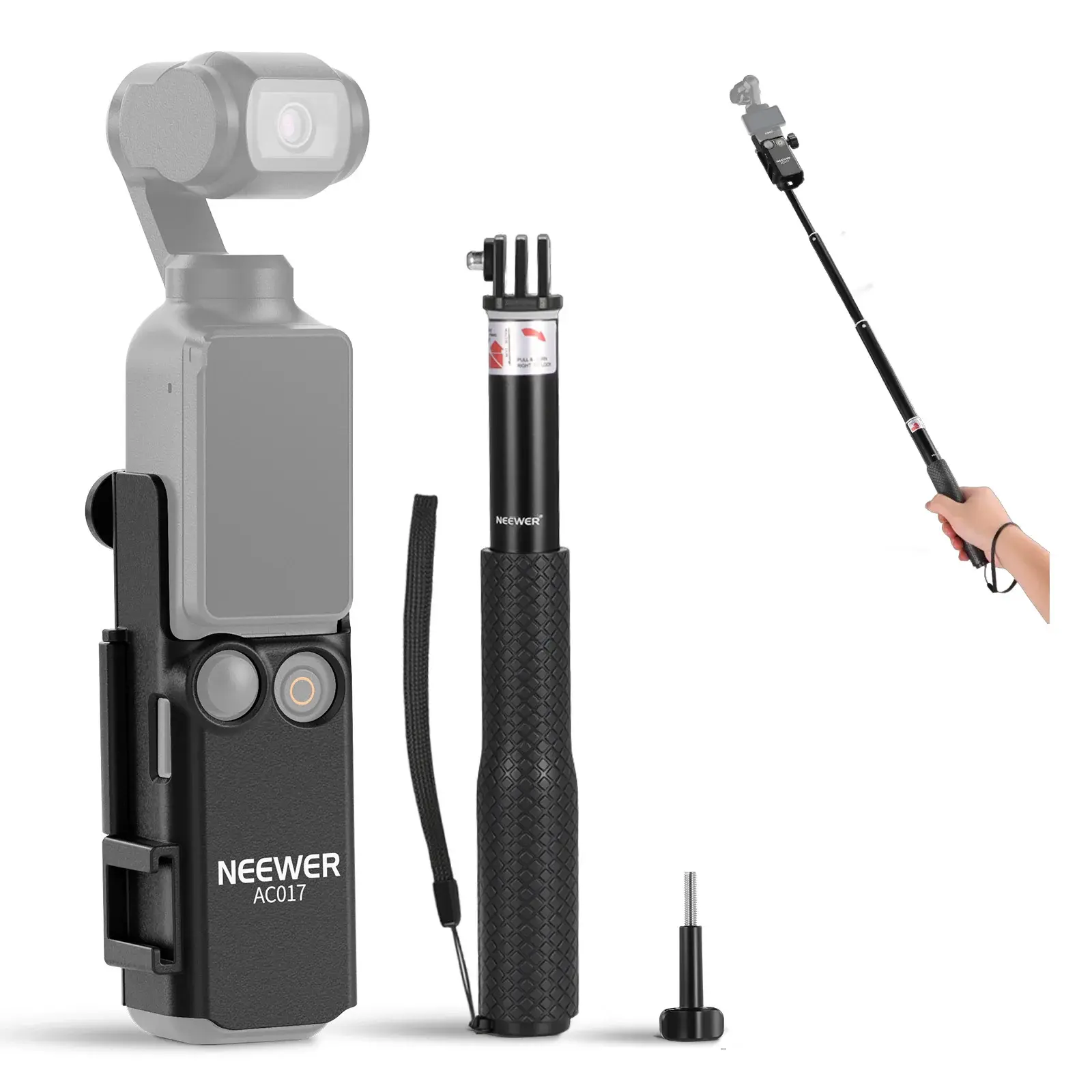 NEEWER GP-59 DJI Osmo Pocket 3 Uzatma Adaptör Kiti