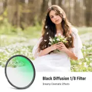 Neewer 82mm 1/4 Black Diffusion Sinematik Efekt Filtresi