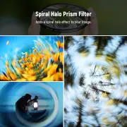 Neewer 82mm Spiral Halo Camera Lens Filter Sinematik Özel Efekt Filtresi