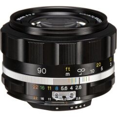 Voigtländer Apo-Skopar 90mm F2.8 SL-II S Nikon AIS F Mount Lens (Siyah)