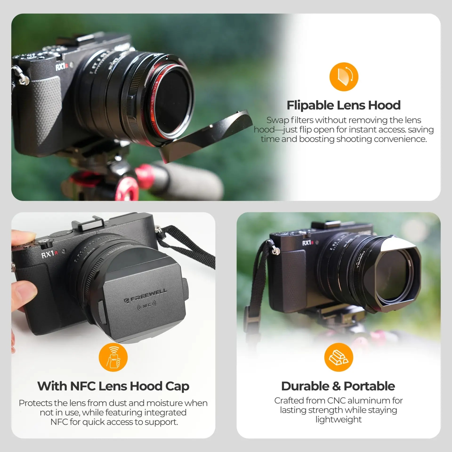 Freewell Freewell Sony RX1R III The Real Lens Hood Görsel 3