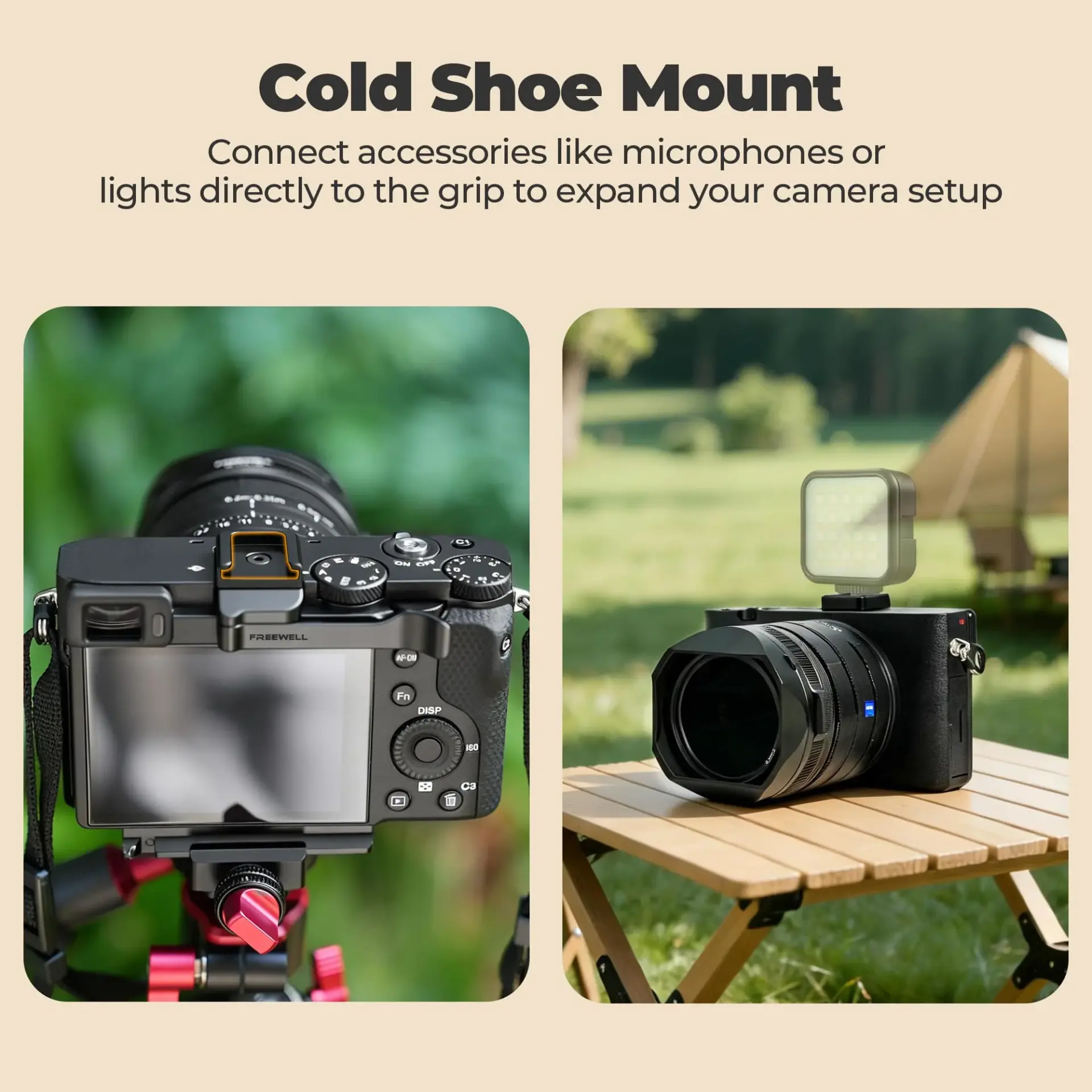 Freewell Freewell Sony RX1R III Soğuk Flaş Yuvalı Başparmak Tutacağı Görsel 5